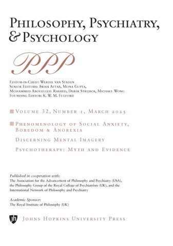 Cover image of Philosophy, Psychiatry & Psychology