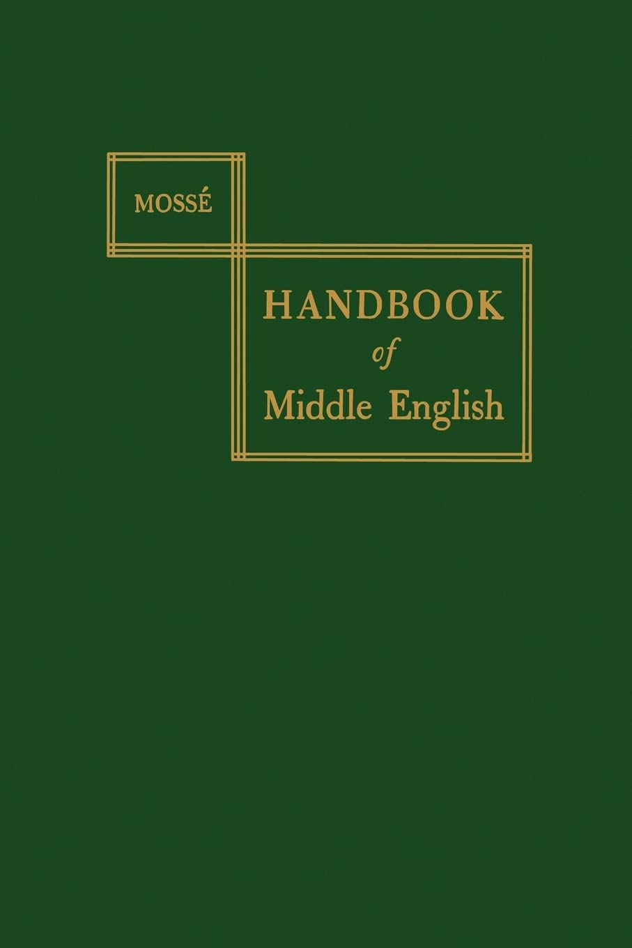 Handbook of Middle English | Hopkins Press