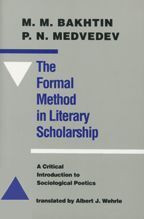 Cover image of The Formal Method in Literary Scholarship