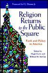 Cover image of Religion Returns to the Public Square