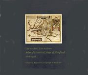 Cover image of The Maryland State Archives Atlas of Historical Maps of Maryland, 1608-1908