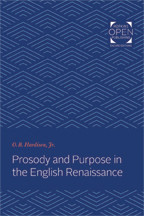 Cover image of Prosody and Purpose in the English Renaissance