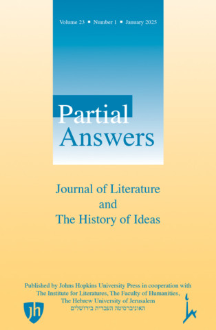 Cover image of Partial Answers: Journal of Literature and the History of Ideas