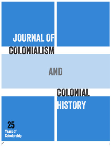 Cover image of Journal of Colonialism & Colonial History 