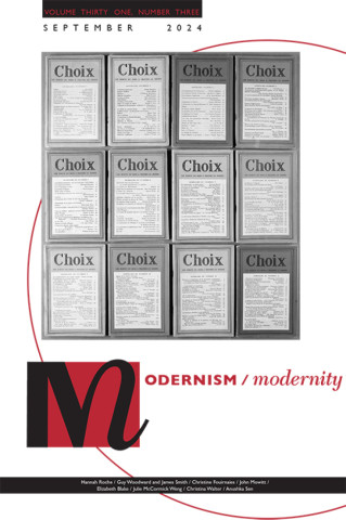 Cover image of Modernism/modernity