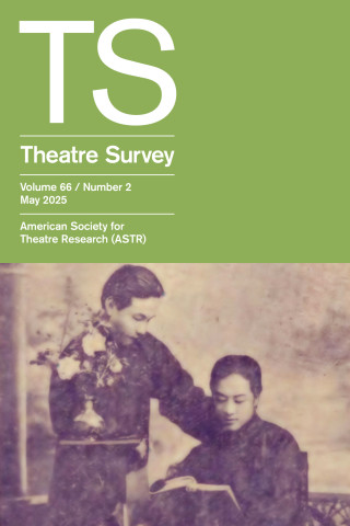 Cover image of Theatre Survey cover.