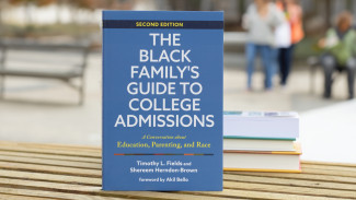 Blue book cover of The Black Family's Guide to College Admissions