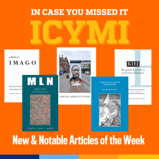 In Case You Missed It: ICYCMI -- New & Notable Articles of the Week