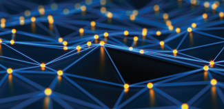 Image of a technology that connects dots with lines