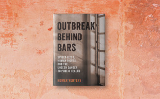 Outbreak Behind Bars book cover on an orange background