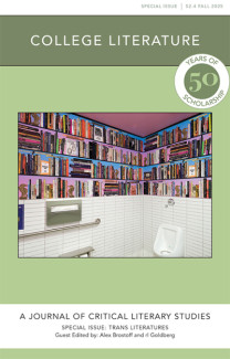 College Literature Volume 52, Number 4